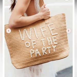 Untamed petals Wife of the Party tote bag